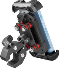 Motorcycle Phone Holder Mount -Dual Vibration Dampener, Tool-Free Bike Phone Hol