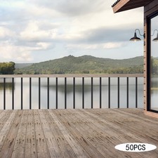 50pcs Deck Balusters Metal Deck Spindles 32 in Aluminum Railing Porch Balusters