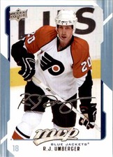 2008-09 Upper Deck MVP R.J. Umberger #89