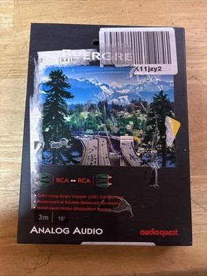 AudioQuest Evergreen Interconnect Cable RCA to RCA 3.0 Meter