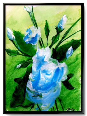 LOVELESS - ''CALM BEAUTY'' 11 X 14 acrylic on  paper