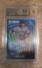 2016 Bowman Draft Chrm Bluewave Auto/150 Bo Bichette  1st Bowman  BGS 9.5 -10 GM
