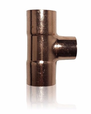 1-1/2'' x 1-1/2'' x 1-1/4'' C x C x C TEE - WROT COPPER PIPE FITTING