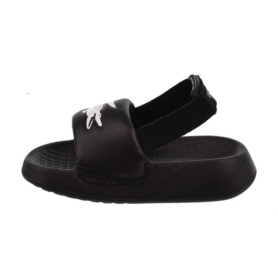 Sandalias para niños pequeños Lacoste Serve 1.0 negras/blancas 747CUI0002-312 Foto 4 de 4