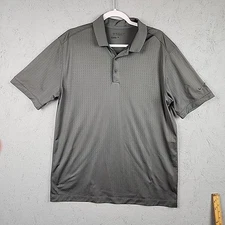 Nike Tour Preformance Shirt Mens Large Gray Geometric Lightweight Outdoor Sports