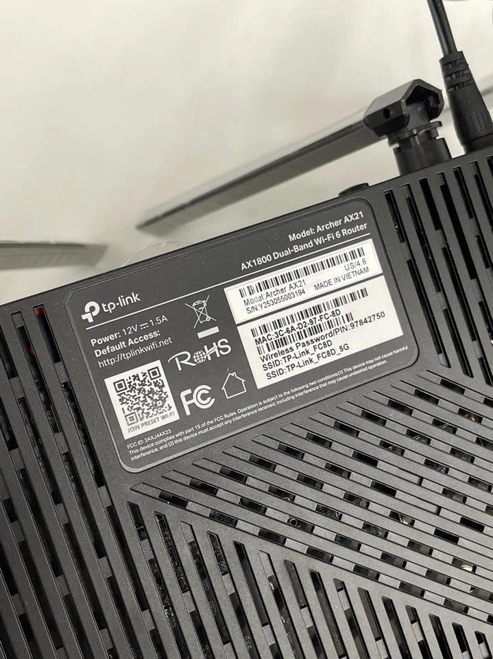 TP-Link AX1800 WiFi 6 Router V4 (Archer AX21) * - Image 4 of 4