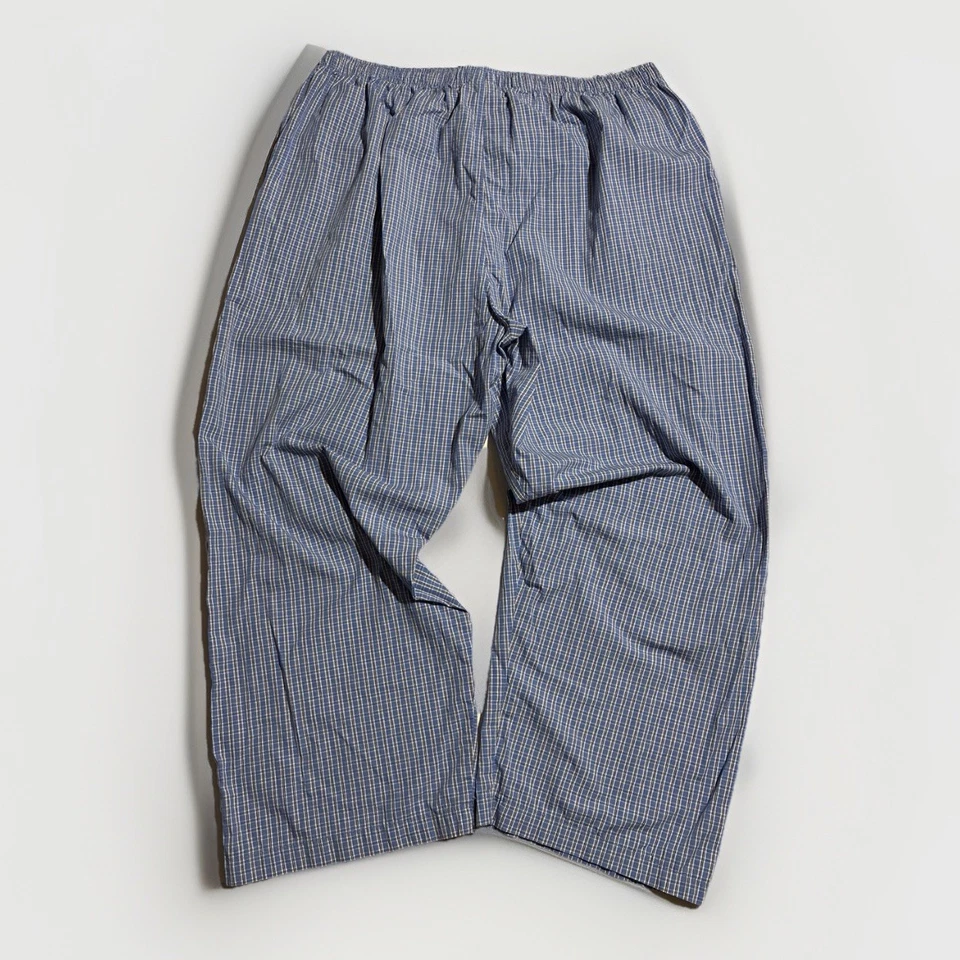 Polo Ralph Lauren Ropa de Dormir Pantalones de Salón XL Azul Cuadros Algodón Amarillo Poni Foto 2 de 4