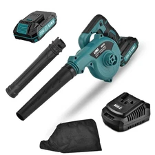 20V Brushless Cordless Leaf Blower with 2.0Ah Battery & Fast Charger | 2-in-1...