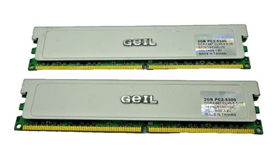 GEIL 4GB (2x2GB) DDR2 PC2-5300 DDR2-667 CL=5-5-5-15 1.8V #R2929