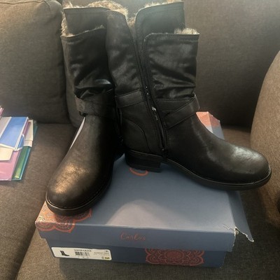 Carlos by Carlos Santana Womens SAWYER 4MOTORCYCLE Boot Size 8.Medium Black