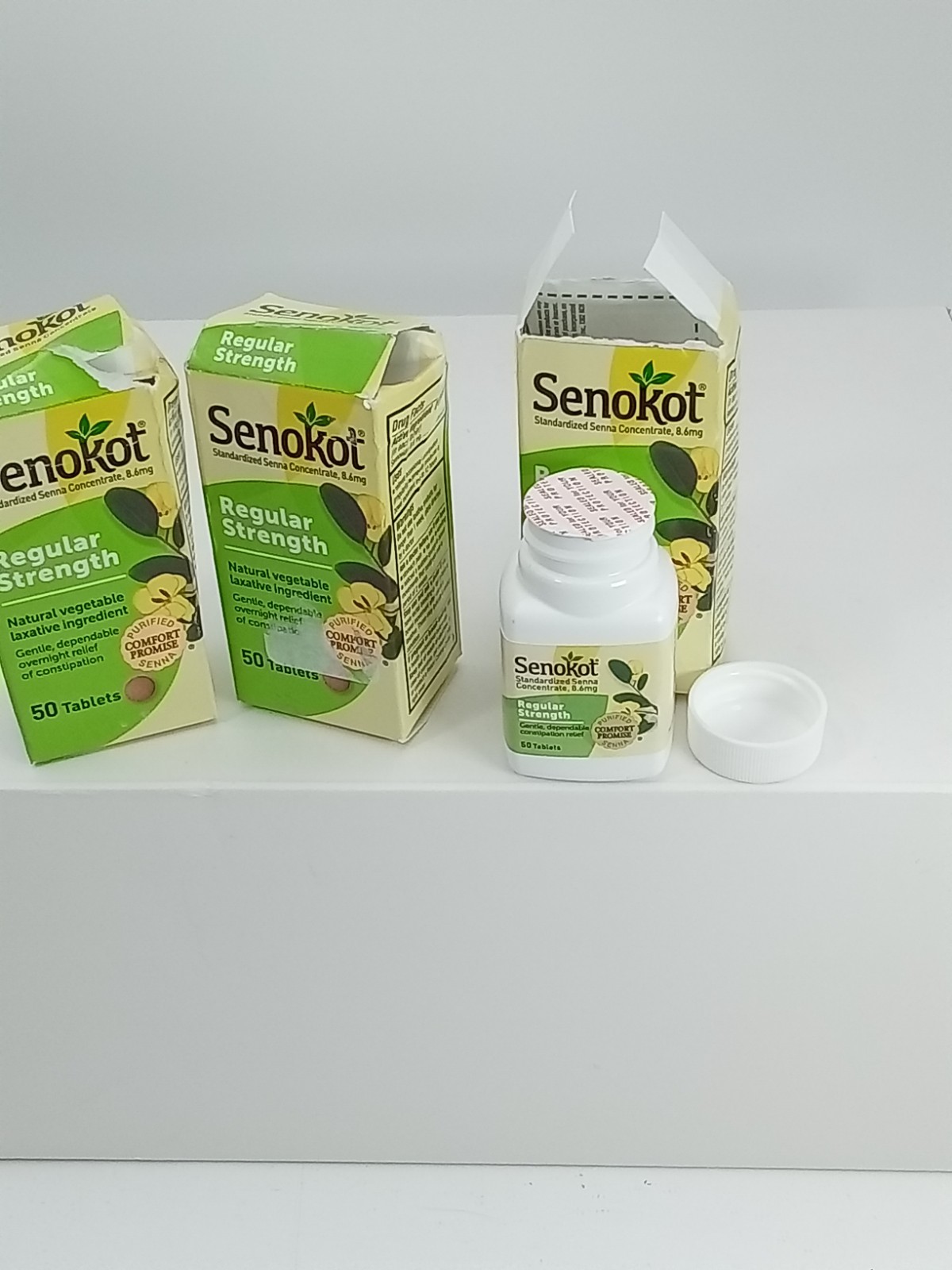 3 Senokot REGULAR Strength Tablets BB DATE 2027