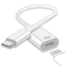 USB C to Lightning Headphone Audio Adapter, Type C Male to Female Lightning E...