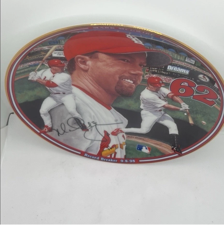 Mark McGwire “Homerun Hero” Record Breaker 9-8-98 - Placa de intercambio Bradford Foto 3 de 4
