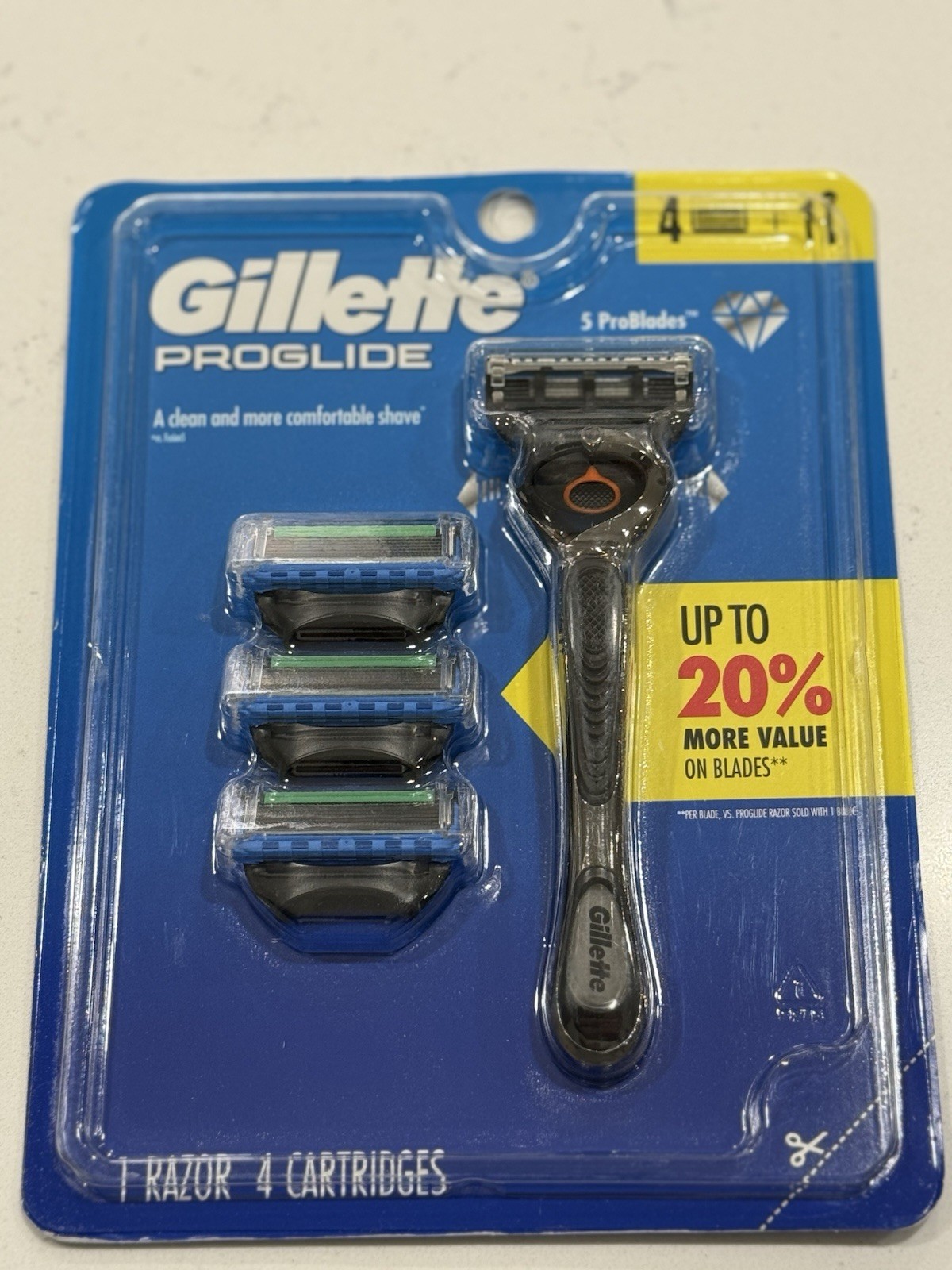 NEW Gillette ProGlide Razor 5 Blades Pivoting Head Trimmer 4