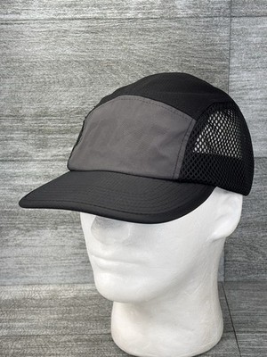 RNNR Distance 5-Panel Ventilated Running Hat Cap Blackout Night Rider SPDWICK
