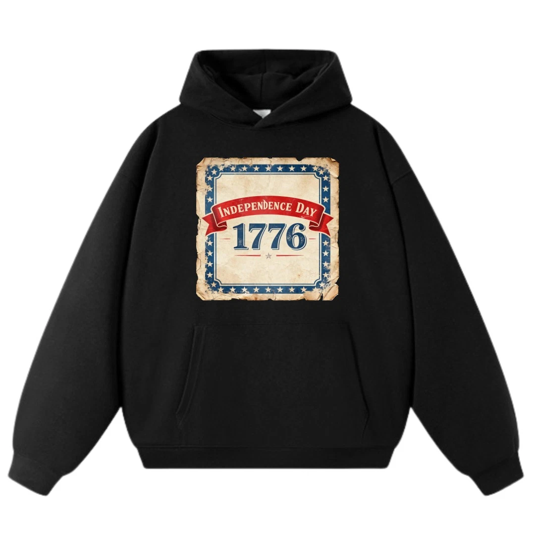 Vintage Independence Day 1776 Hoodie