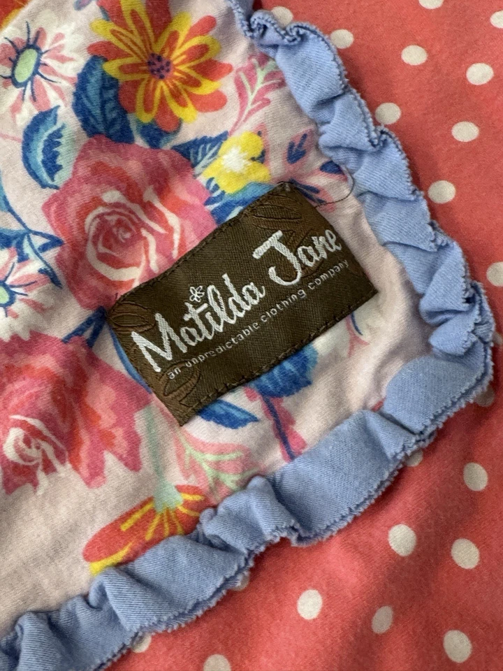 Manta con volantes/lunares/floral/diversión Matilda Jane Strawberry “Going Together” Foto 2 de 4