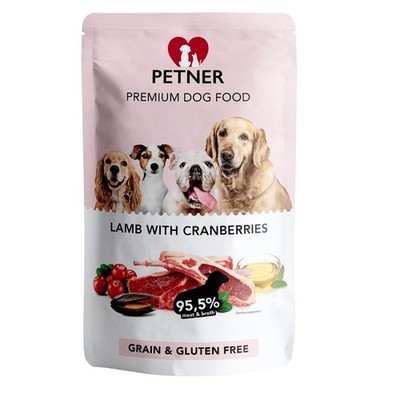5902205065714 PETNER Lamb with cranberries - Nassfutter für Hunde - 500g Hilton