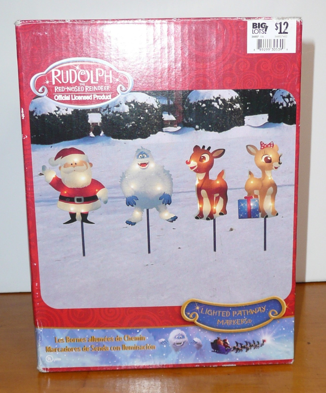 Rudolph Red Nosed Reindeer Path Marker Christmas Outdoor Dec