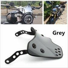 Parabrisas de plástico ABS gris para motocicleta para faros de 6,5"-9,45"