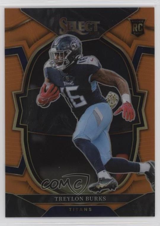 2022 Panini Select Concourse Orange Prizm 3/49 Treylon Burks #39 07lk