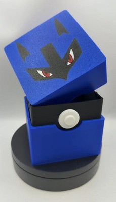 Pokémon Deck Box mit 3D-Druck | Sammelkarten Aufbewahrungsbox | Mehrere Figuren |