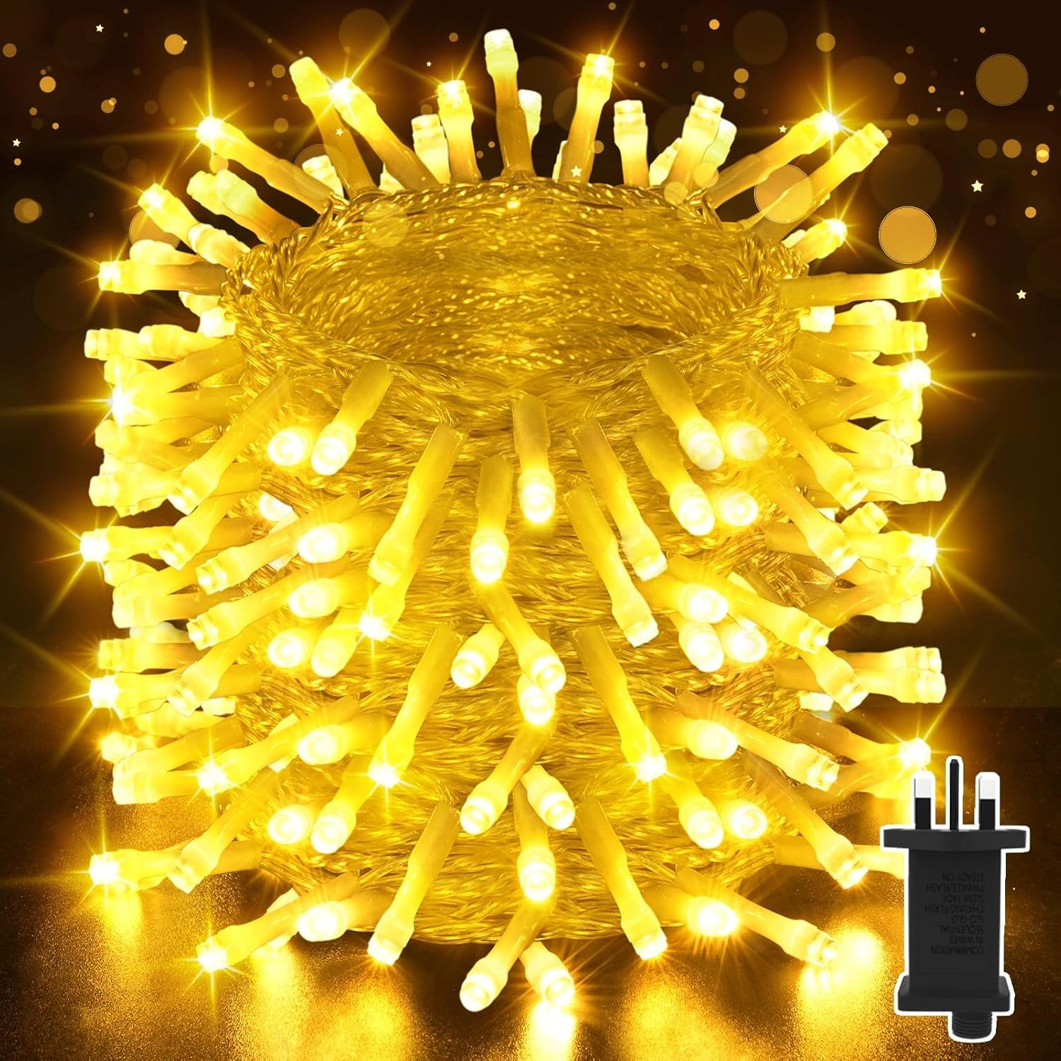 Fairy Lights Plug in, 164Ft/50M 500 LED Waterproof String Lights Mains Powered,