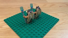 2x Lego Star Wars Minifigure: sw0302 Gungan Soldier (Printed Head) - Set 7929