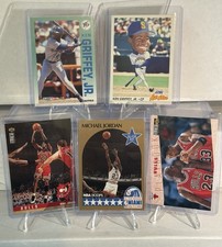 Michael Jordan & Ken Griffey Jr 5 Card Lot 🔥 90s NBA MLB