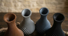 Cabilock Vaso Artistico In Ceramica Bianca A Forma Di Viso - Design Elegante E Originale Per Fiori Secchi - Per Casa E Ufficio - 4