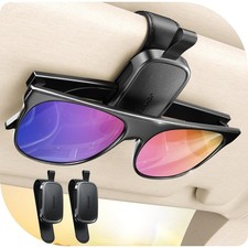 Sunglass Holder for Car Visor, Boyfriend Gifts  Car Organizer Magnetic Sungl...