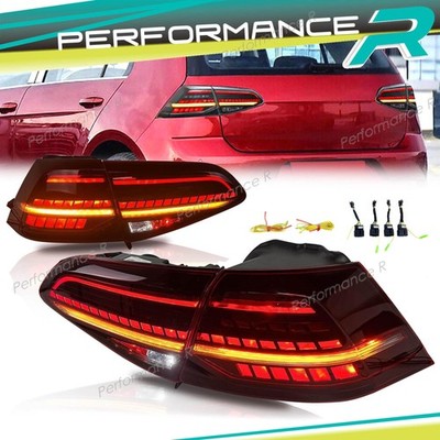Dynamische LED Heckleuchte Rücklicht Rückleuchte Rot für VW Golf 7 VII 7.5 12-20