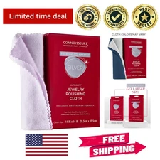 Extra Large Ultrasoft Silver Jewelry Polishing Cloth - 14x14 Anti-Tarnish Care