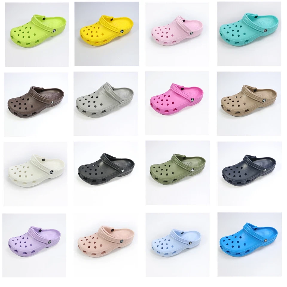 CROCS Classic Clogs Unisex Sandals Lightweight Slip On Beach Shoes Holiday UK
Opens in a new window