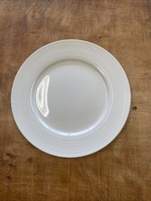 Food Network RIPPLE WHITE Dinner Plate 10" Embossed Rings 1 ea      14 available
