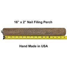 Parrot Bird Perch 16 x 2 inch indestructIble Textured Stone Trims Nails