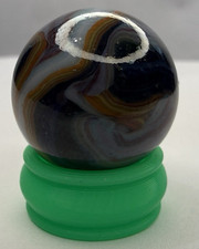 Glass .71 Marble With Display lot 8860 See Photos Description
