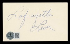 Blazers Fat Lever Authentic Signed 3x5 Index Card Autographed BAS #BT03591