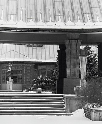 Bloomfield Hills Michigan Cranbrook Academy of Art 1930s Exterior Columns