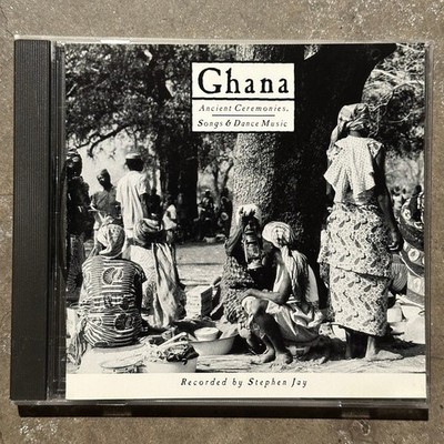 Ghana Ancient Ceremonies Songs & Dance Music CD 1991 Elektra Reissue Stephen Jay