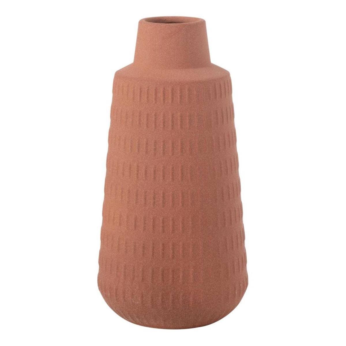 Vase en porcelaine Ria 31cm terracotta pour décoration d'intérieur moderne