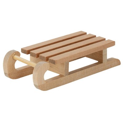 Mini Schlitten Modell Holz Dekoration Puppenhaus Weihnachtsdekoration