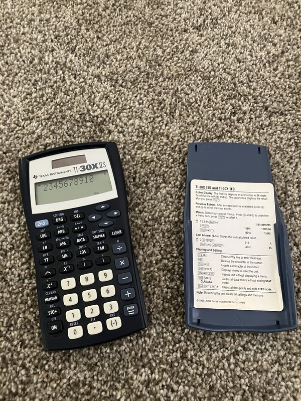 Texas Instruments TI-30XIIS Scientific Calculator Blue