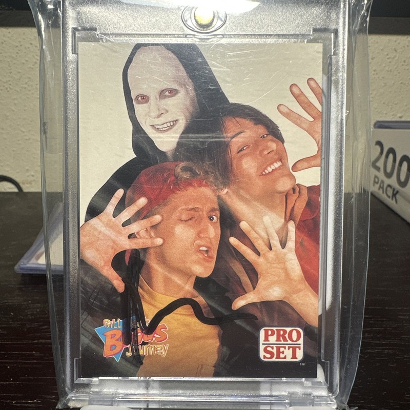 Alex winter signed bill and Ted card autograph