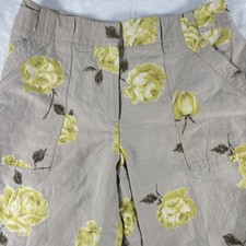 Talbots Collection Silk Linen Patch-Pocket Pants Yellow Rose Women’s Size 4-6