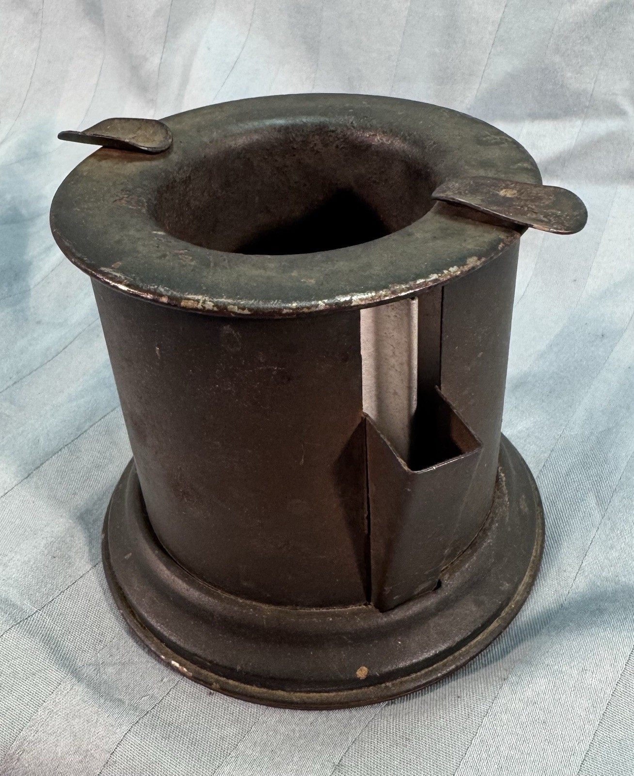 Vintage  Mechanical Cigarette Dispenser/Ashtray.  Keller Co. Brass & Aluminum