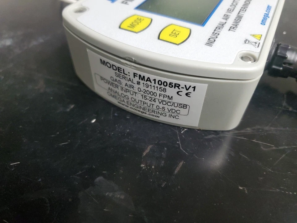 Anemómetro transmisor de velocidad y temperatura del aire Omega FMA1000, FMA1005R-V1 Foto 3 de 4