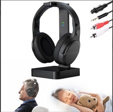 MONODEAL Wireless Headphones for TV Watching With Digital Optical RCA 2.4GHz RF