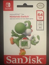 2- SanDisk Nintendo Switch Yoshi 64 GB Micro Sd Memory Card
