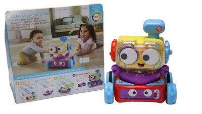 Fisher-Price 4-in-1 Lernroboter Linus für Babys und Kleinkinder HCK39